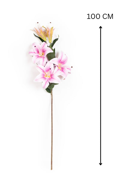 Art Street Artificial Oriental Lily Flower Sticks-Orange