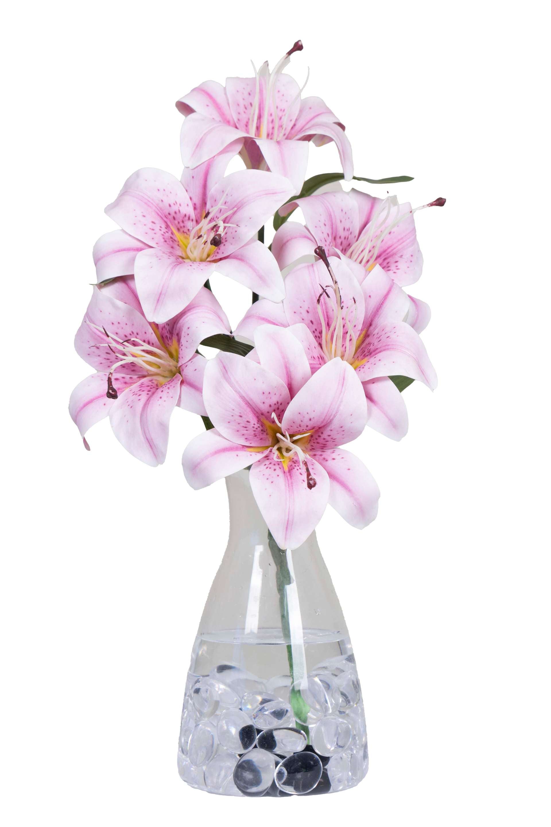 Artificial Lily Flowers for your home or office decor-White