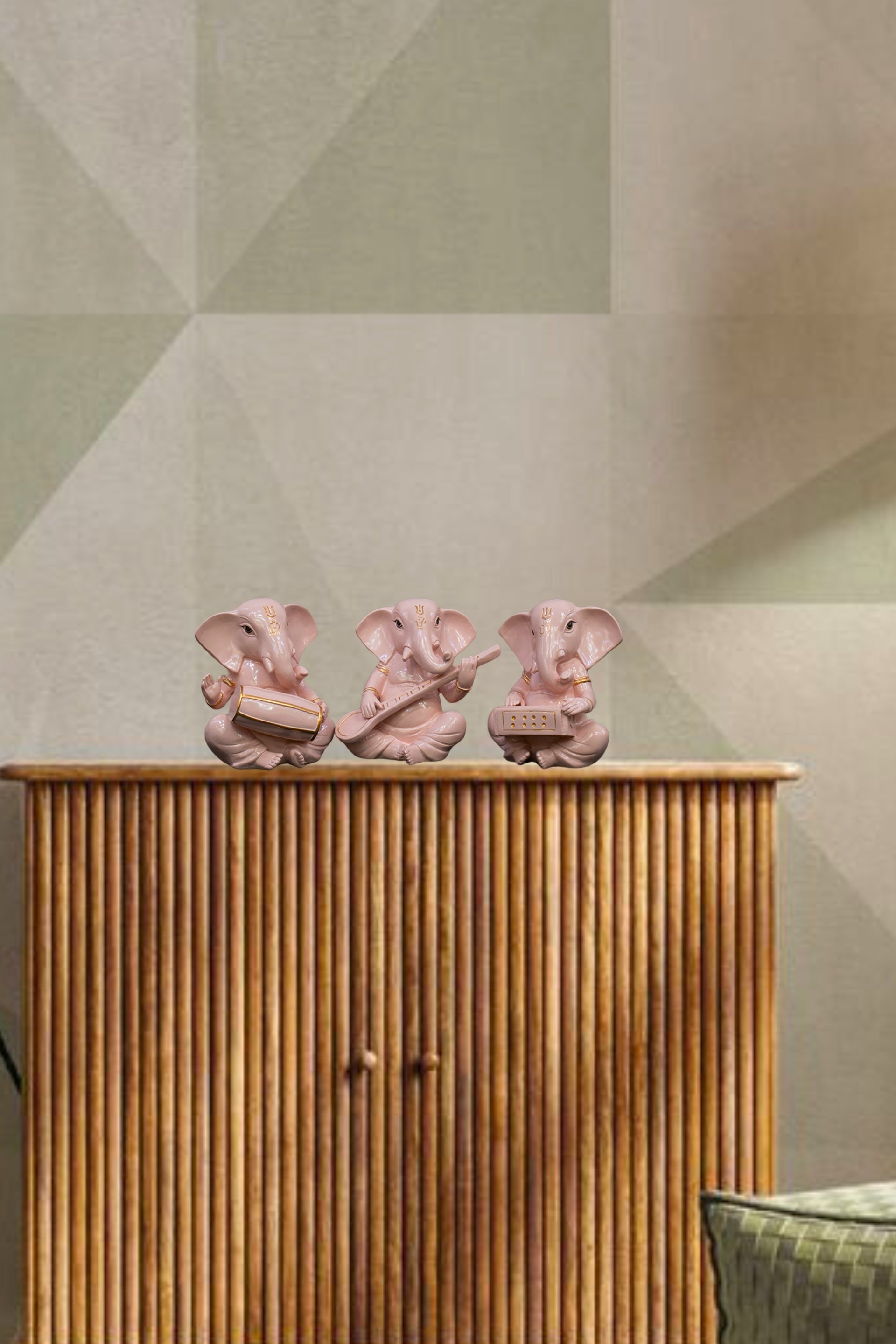 PolliNation Resin Material Trio Ganesha Set - Pink