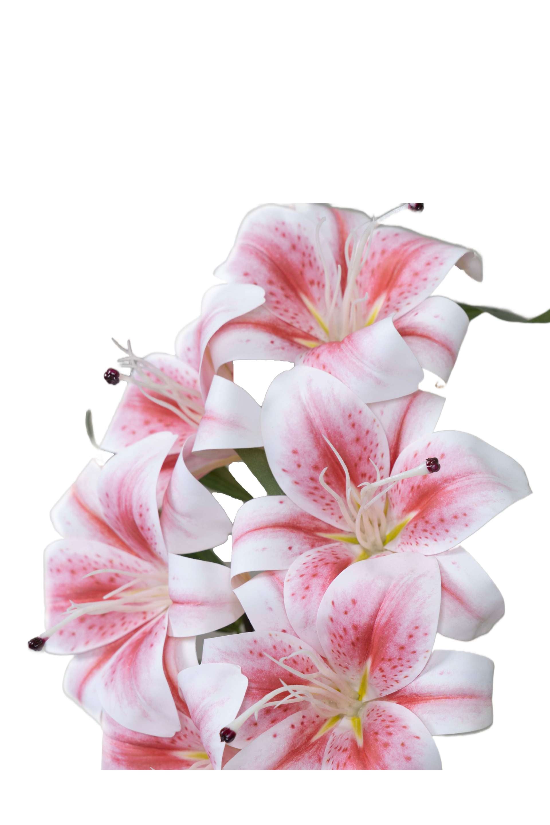 Artificial Lily Flowers for your home or office decor-White