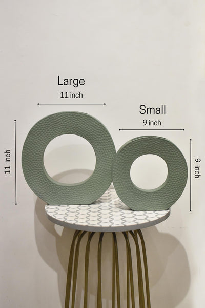 Round Ceramic Vases, Donut Vase for home Decor Nordic decor vase-Small