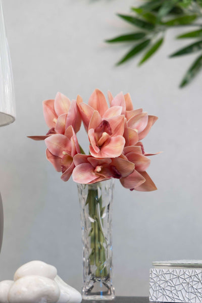 Artificial Orchid Flower Bunch-Pink