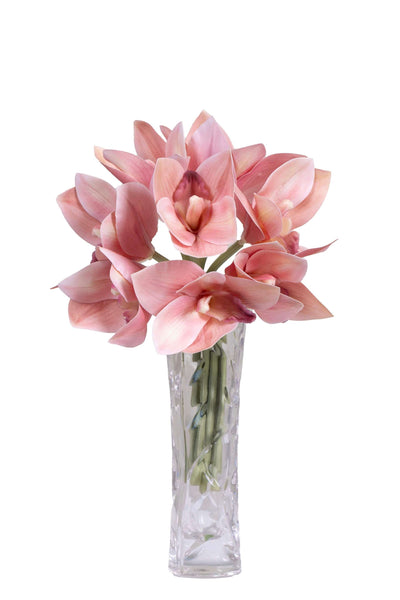 Artificial Orchid Flower Bunch-Pink