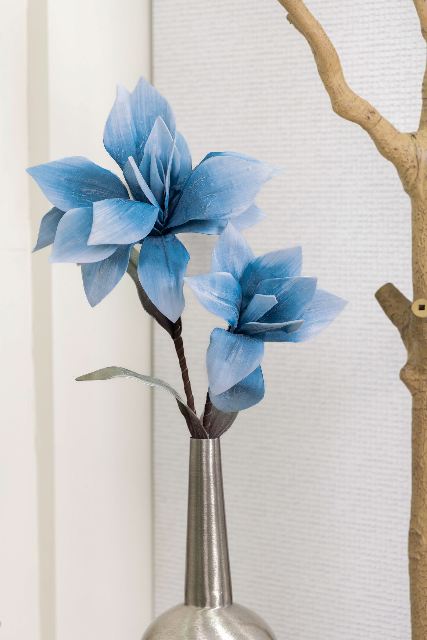 Magnolia foam flower for your Home or Office Décor-Blue