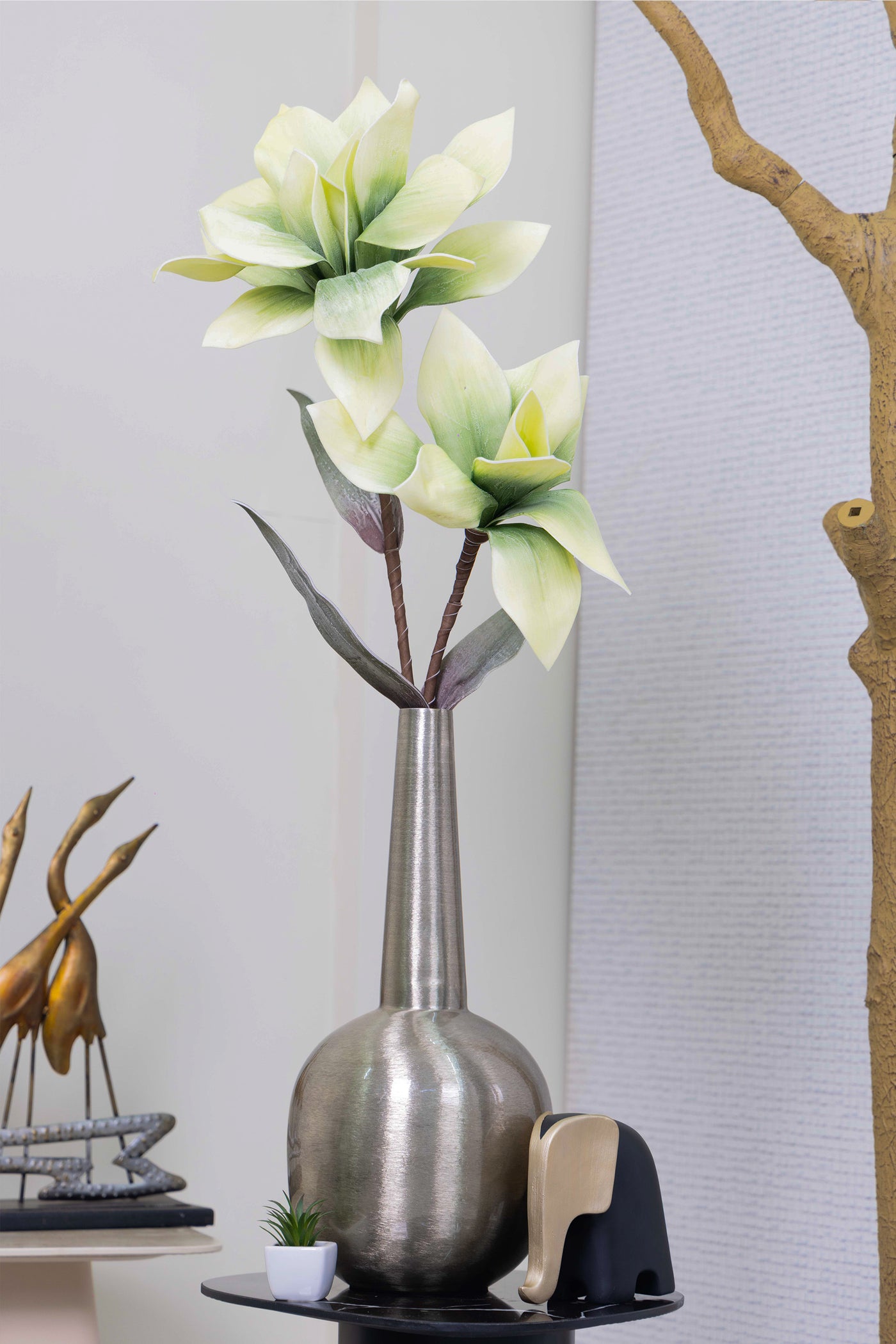 Magnolia foam flower for your Home or Office Décor-Blue