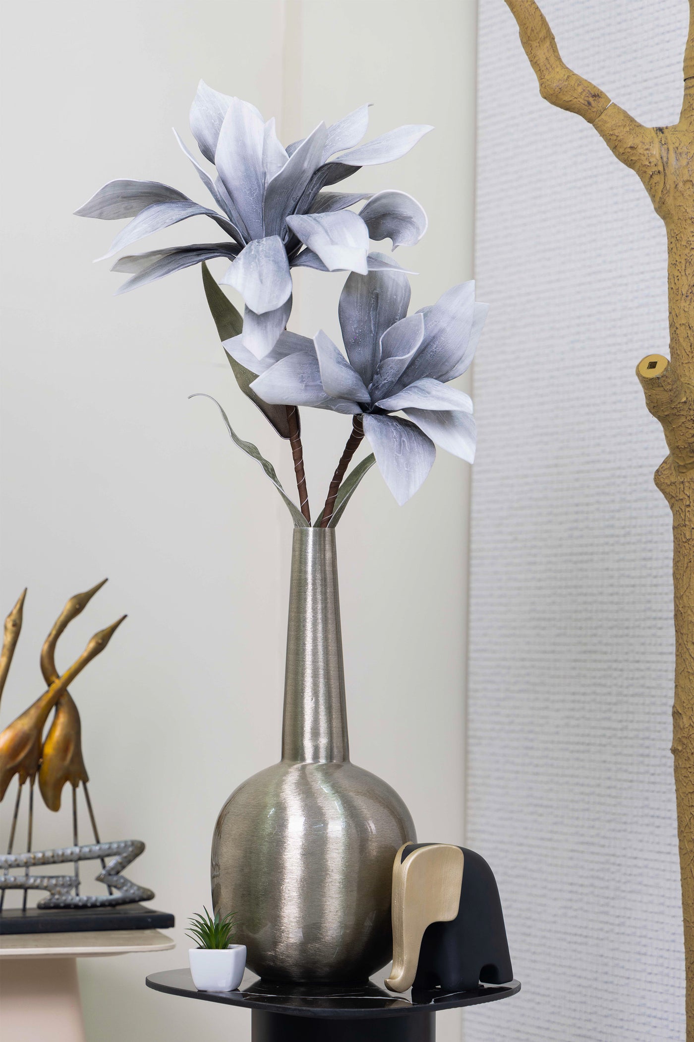 Magnolia foam flower for your Home or Office Décor-Blue