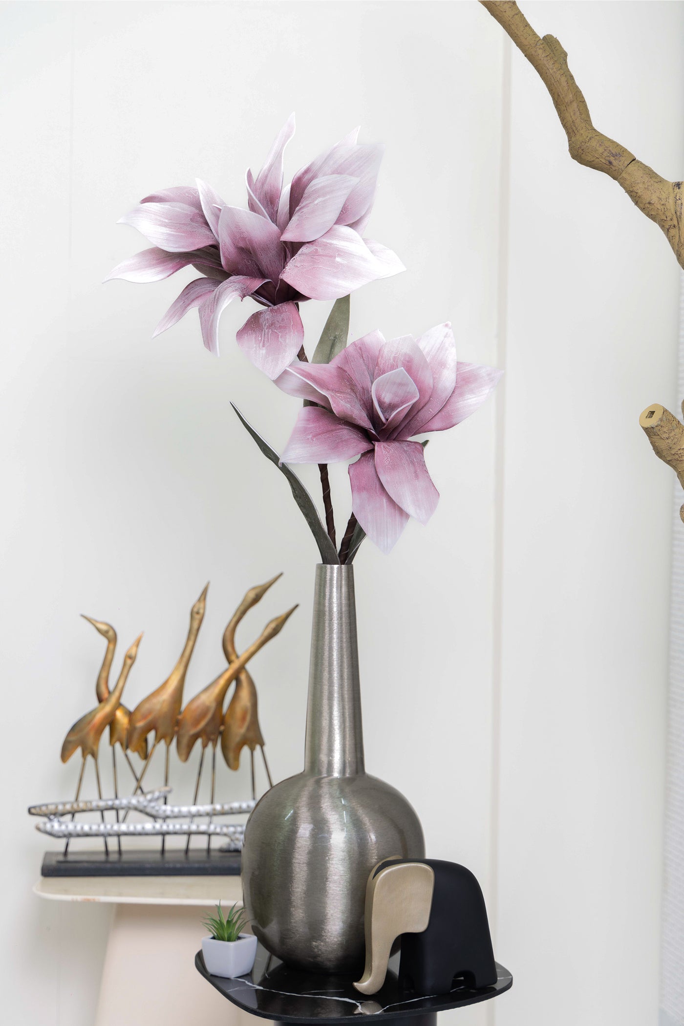 Magnolia foam flower for your Home or Office Décor-Blue