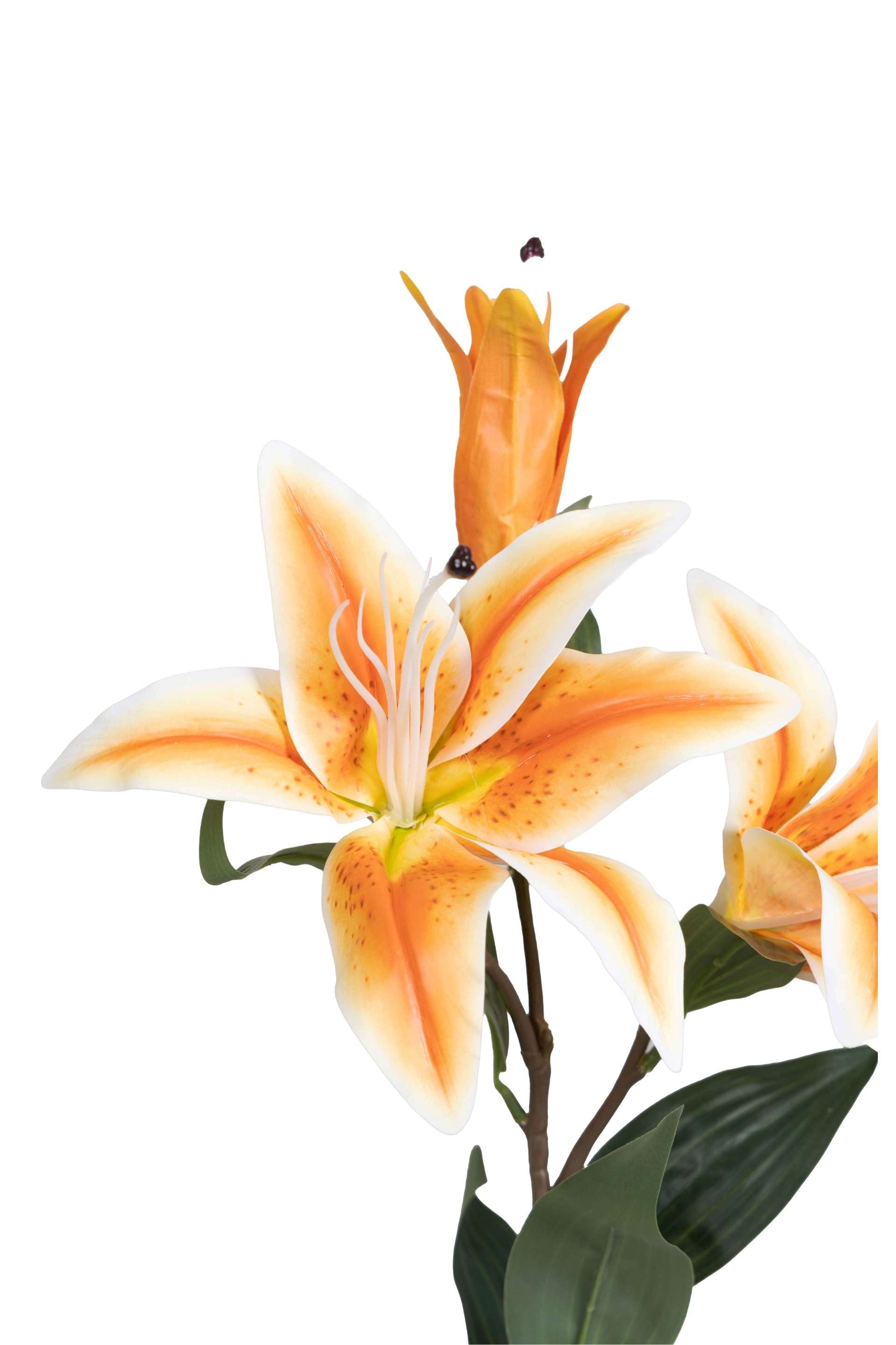 Artificial Lily Flower Stick-White