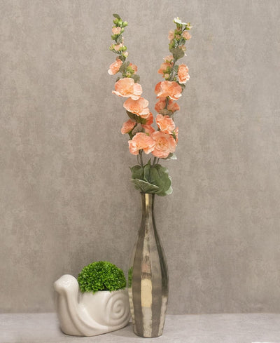 Ethereal Hollyhock Artificial Flower Sticks - Pack Of 2