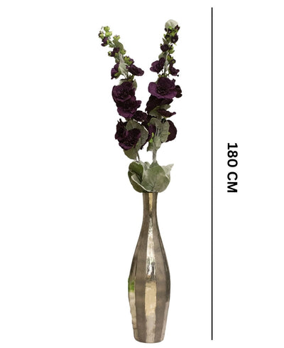 Ethereal Hollyhock Artificial Flower Sticks - Pack Of 2