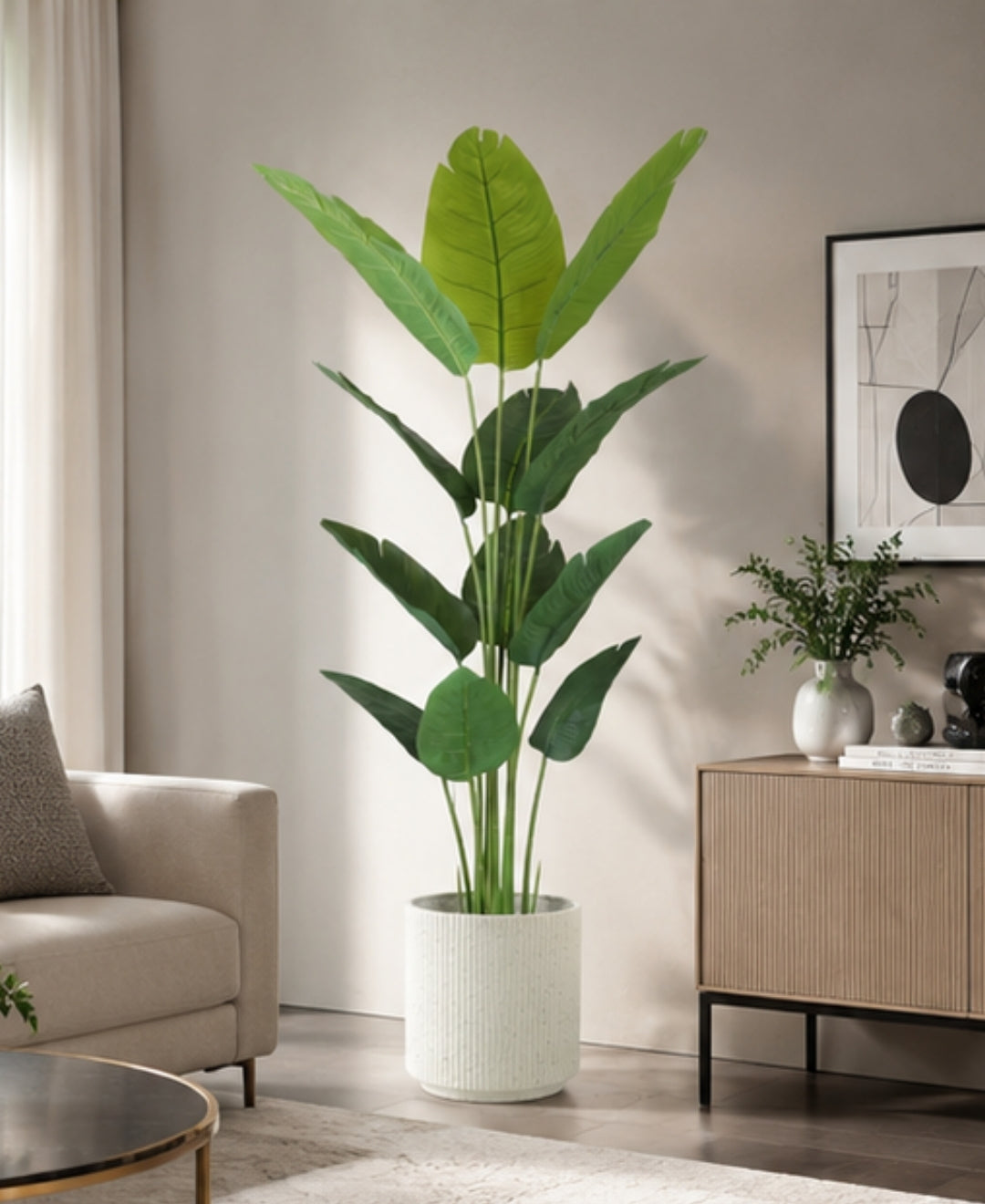 Artificial Traveller Palm Plant - 6 ft With Pot