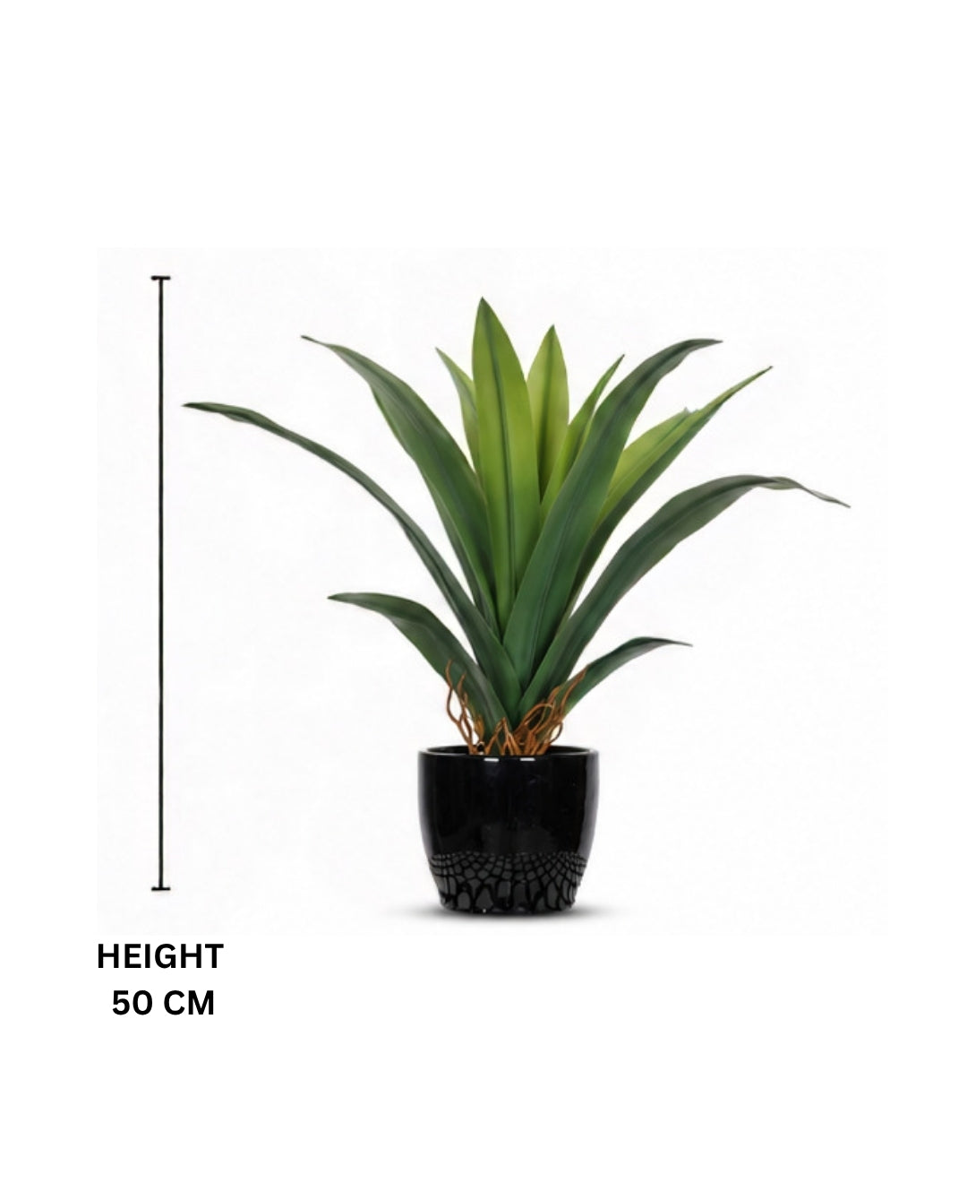 Premium Artificial Green Agave Succulent Plant Without Pot- 2 FT