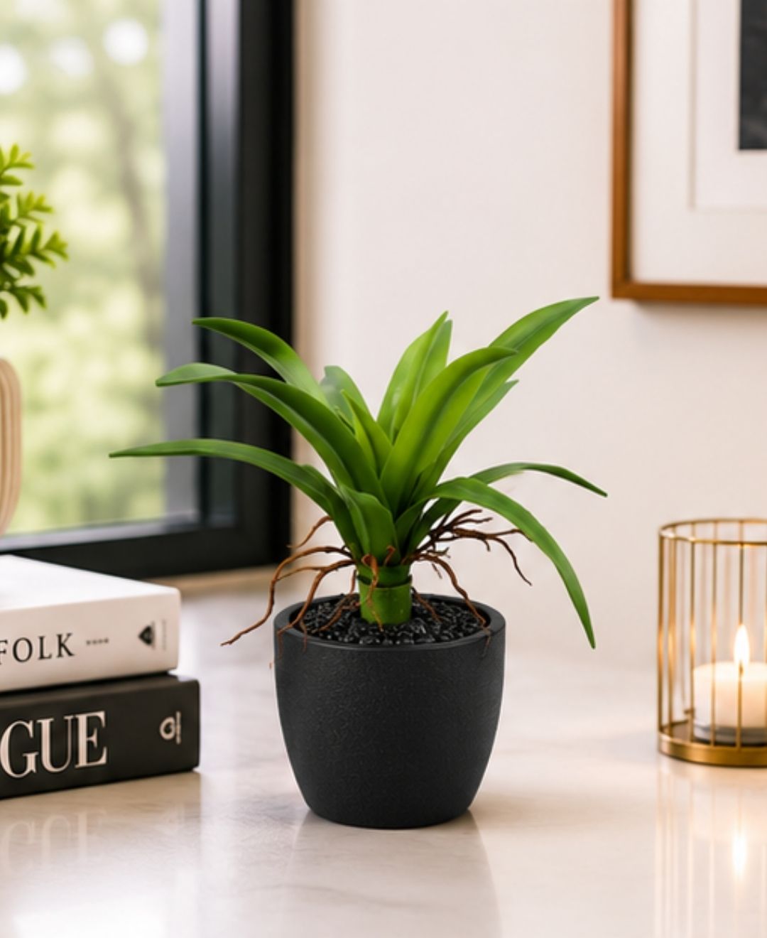 Mini Artificial Agave Plant Without Pot