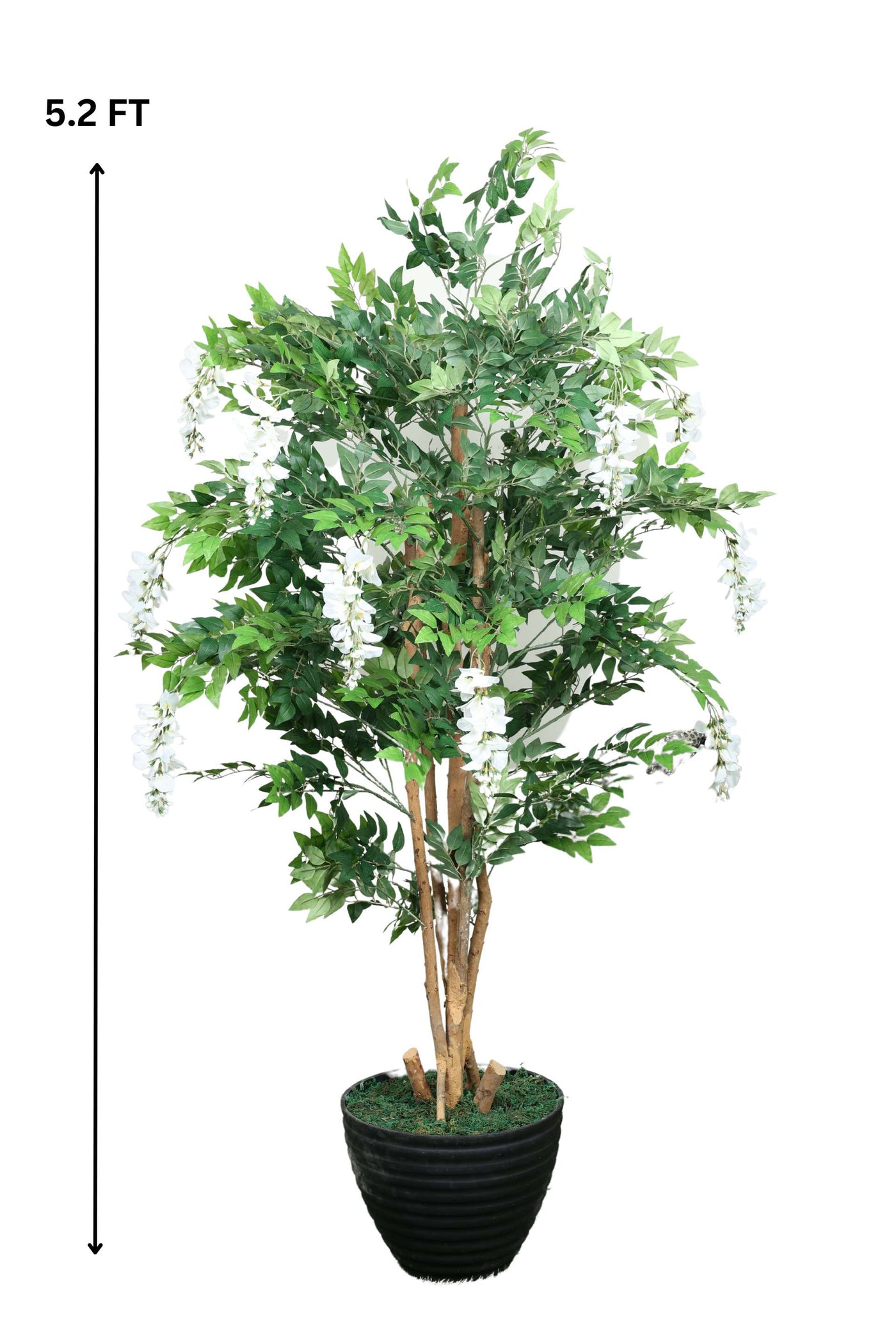 Artificial Wisteria Tree Without Pot ( Pack Of 1 ) - 5.2 Ft