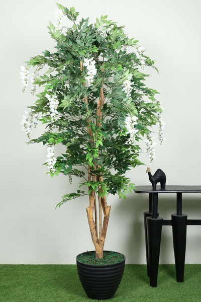 Artificial Wisteria Tree Without Pot ( Pack Of 1 ) - 6.2 Ft