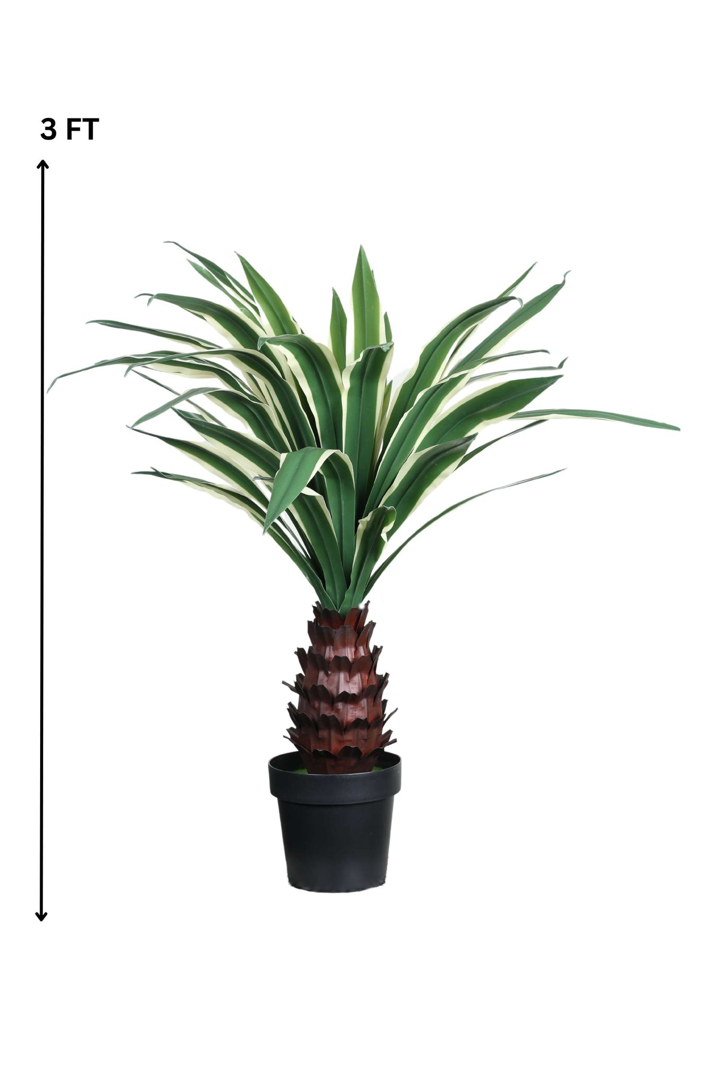 Artificial Yucca Palm Plant with Pot - 3 Ft.