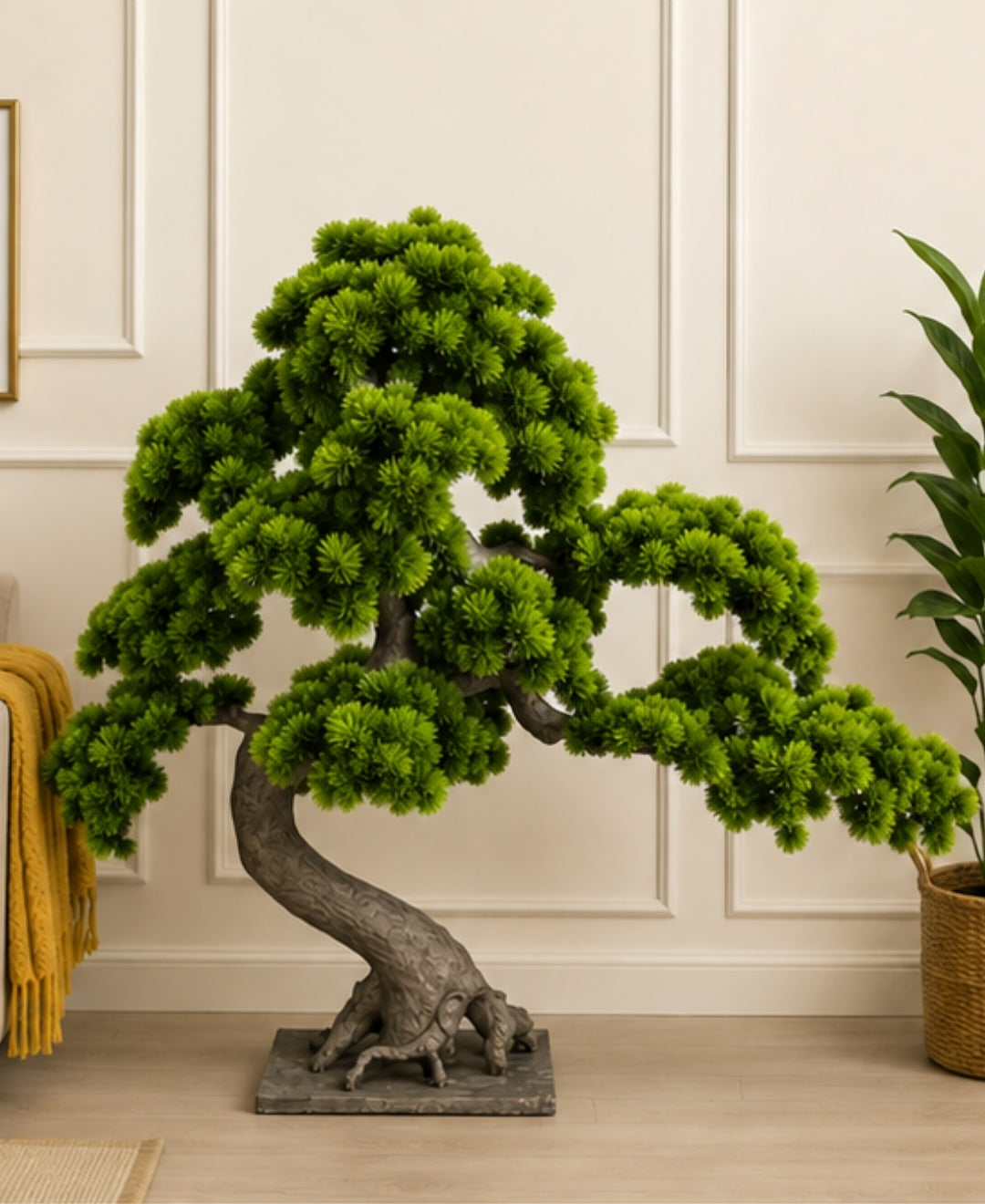 Grand Artificial Japanese Bonsai Tree with Natural Sculpted Trunk-4FT Without Pot