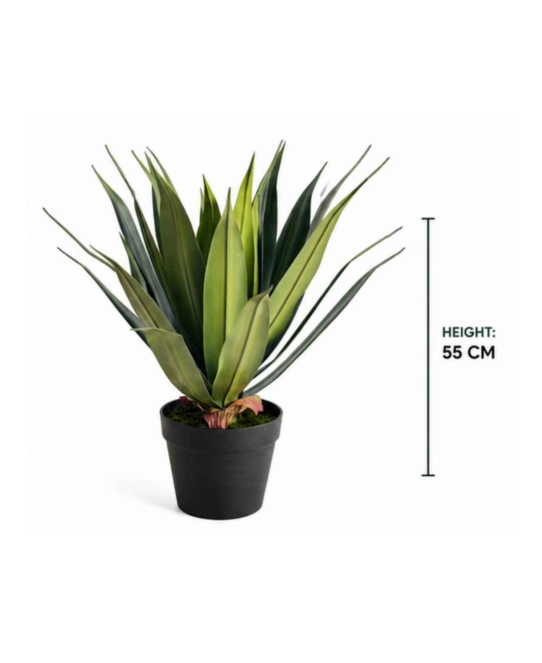 Compact Artificial Agave Plant With Pot- 1.8FT