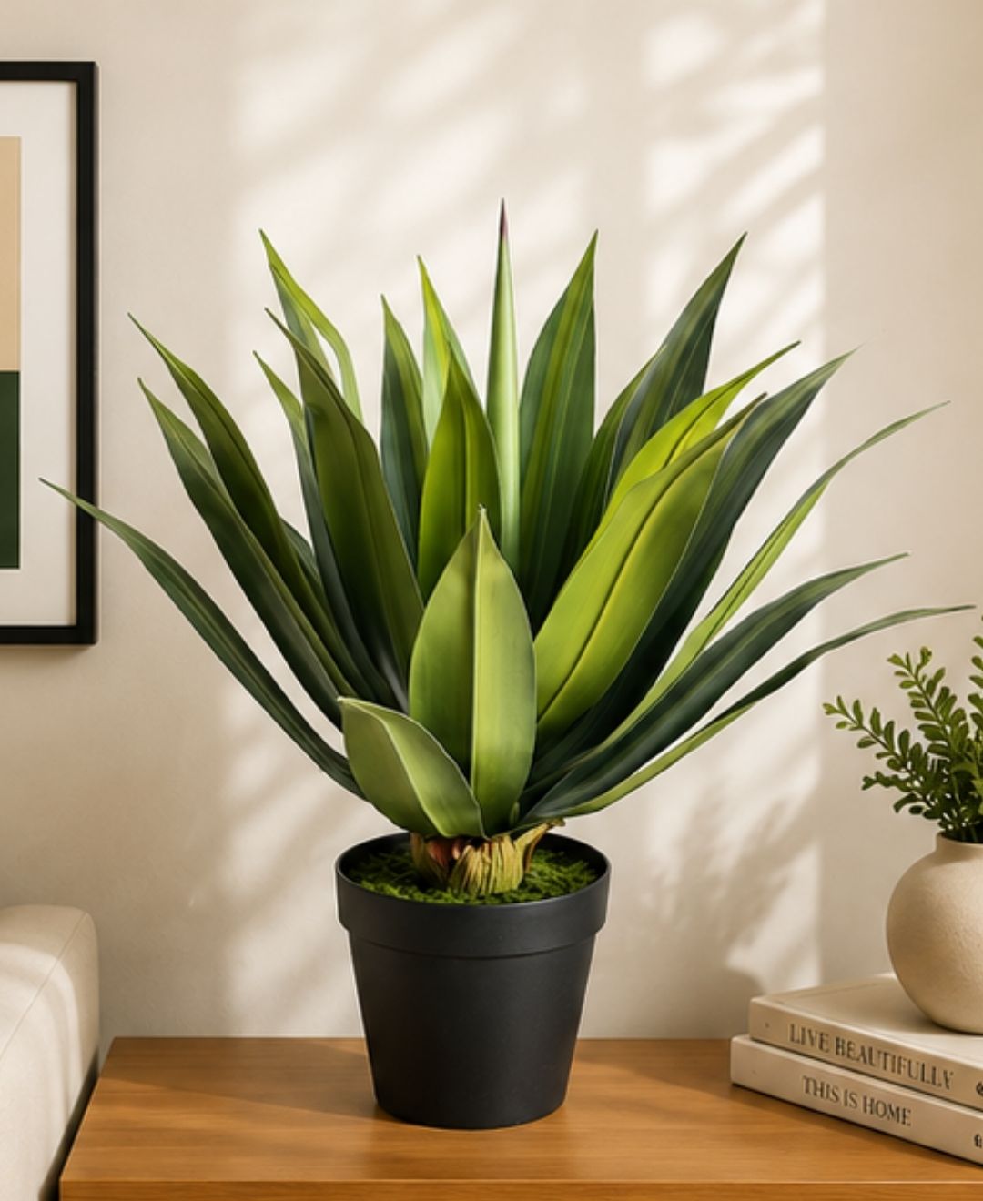 Premium Artificial Agave Succulent Plant- 2.5FT With Pot