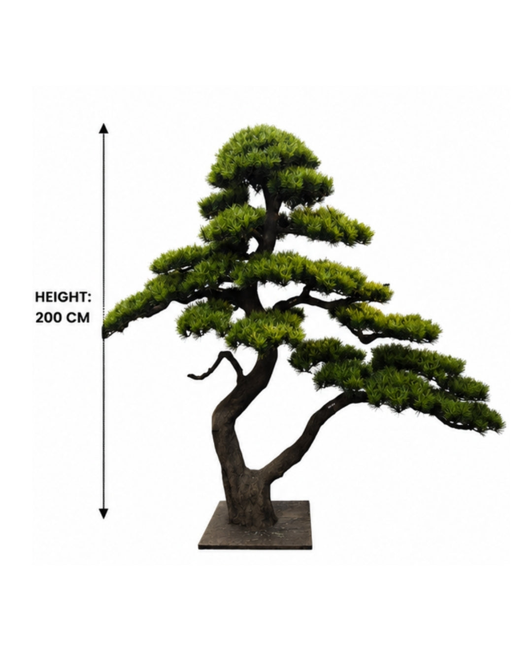 Luxury Artificial Twin‑Trunk Bonsai Tree Without Pot