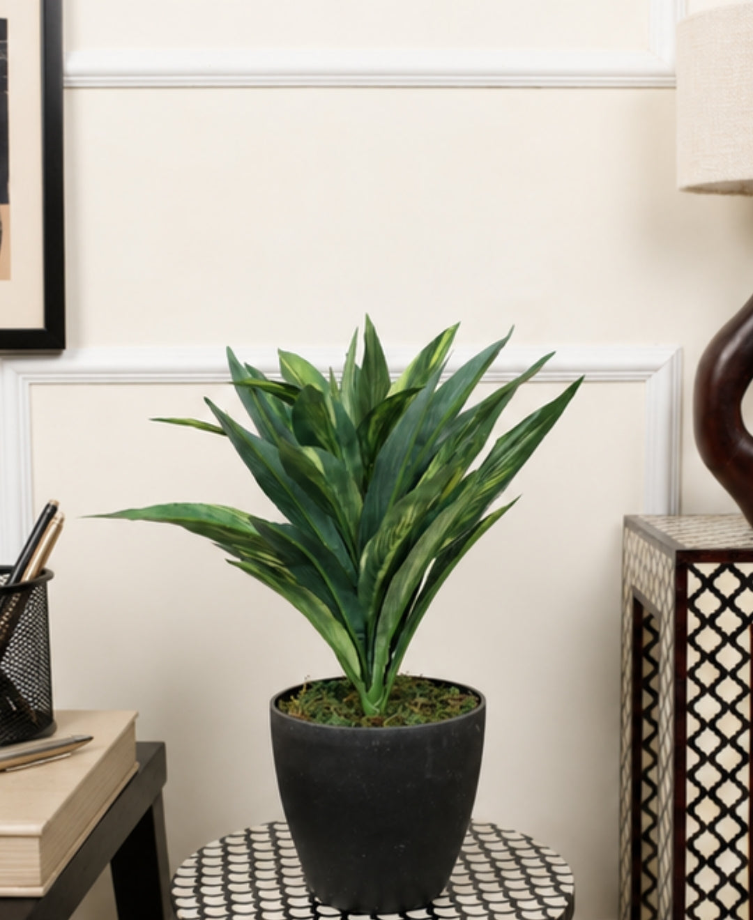 Premium Artificial Dracaena Compacta Green Plant Without Pot