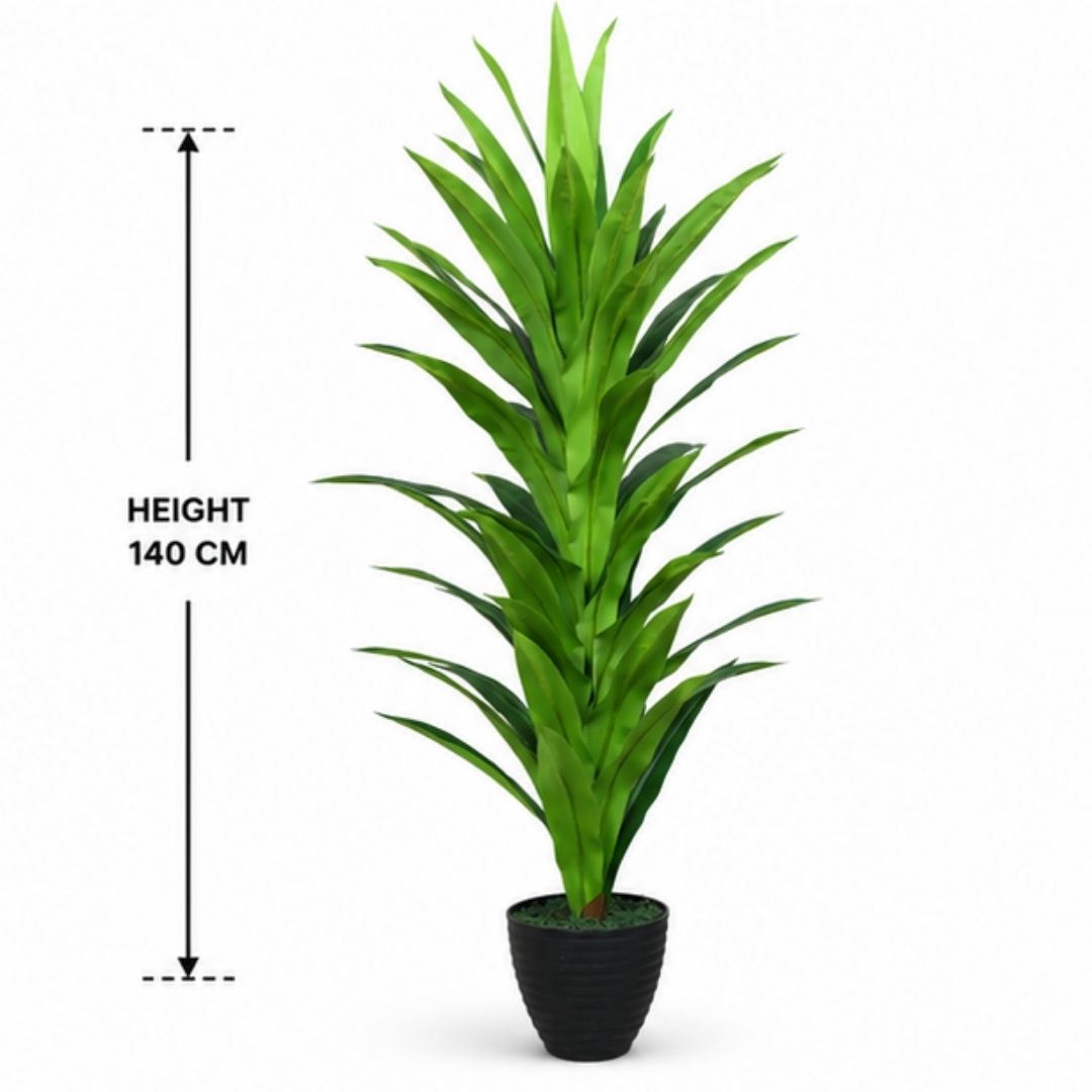 Artificial Dracaena Green Plant (Corn Plant) Without Pot