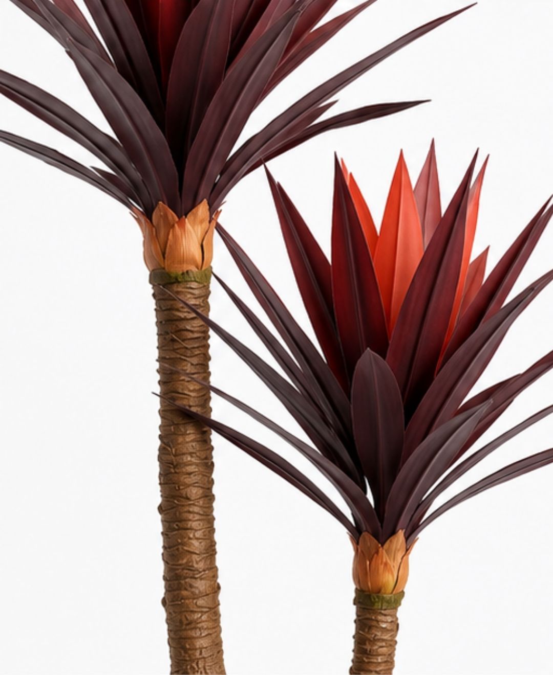 Premium Artificial Burgundy Dracaena Marginata Red Plant With Pot -5 FT
