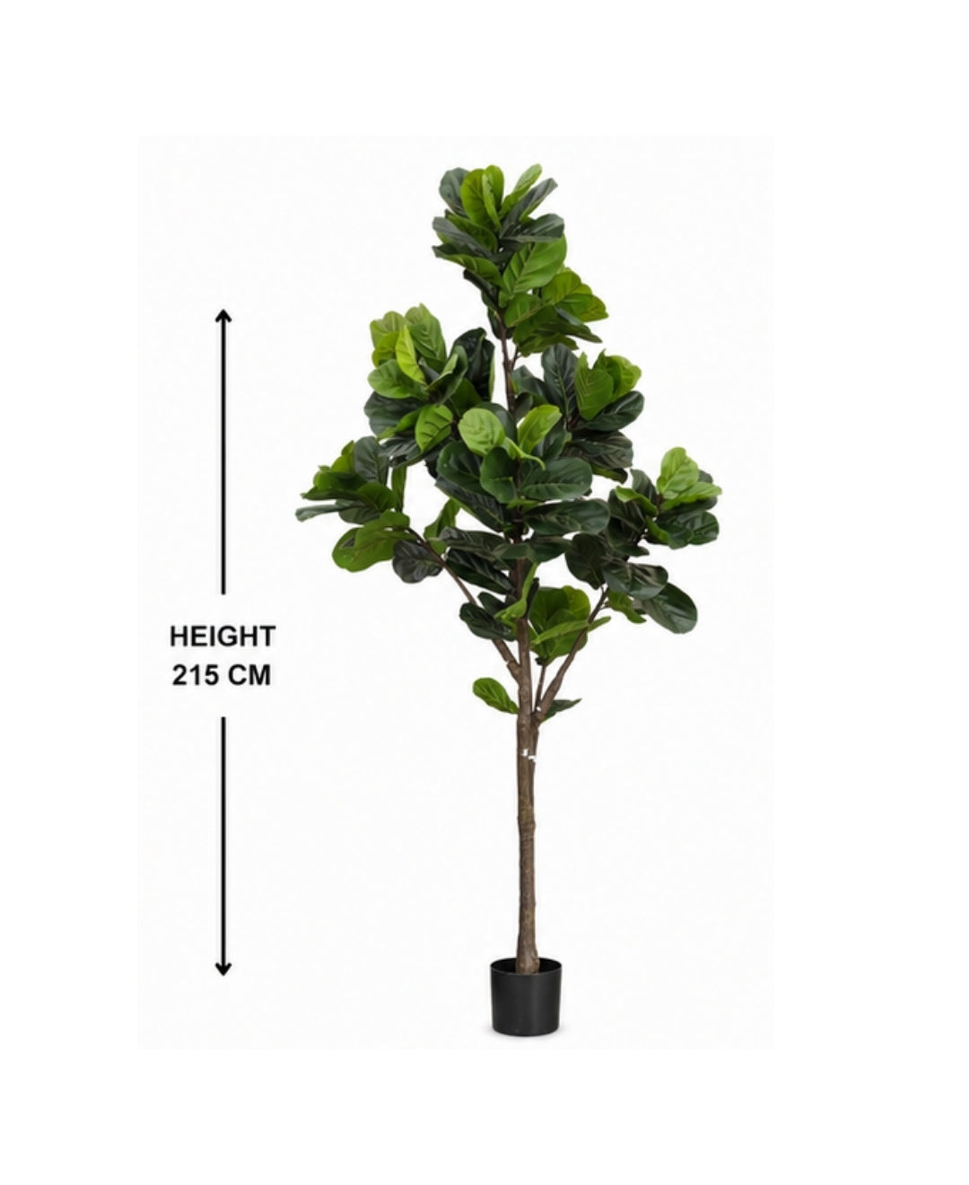 Premium Artificial Fiddle Leaf Fig Tree With Pot - 7FT