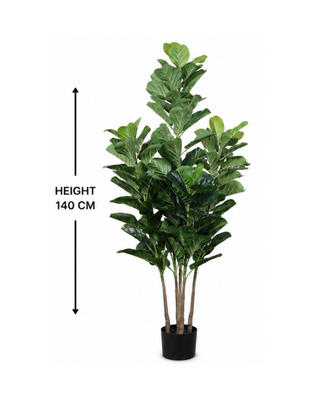 Artificial Fiddle Leaf Fig Tree With Pot - 4.5 FT