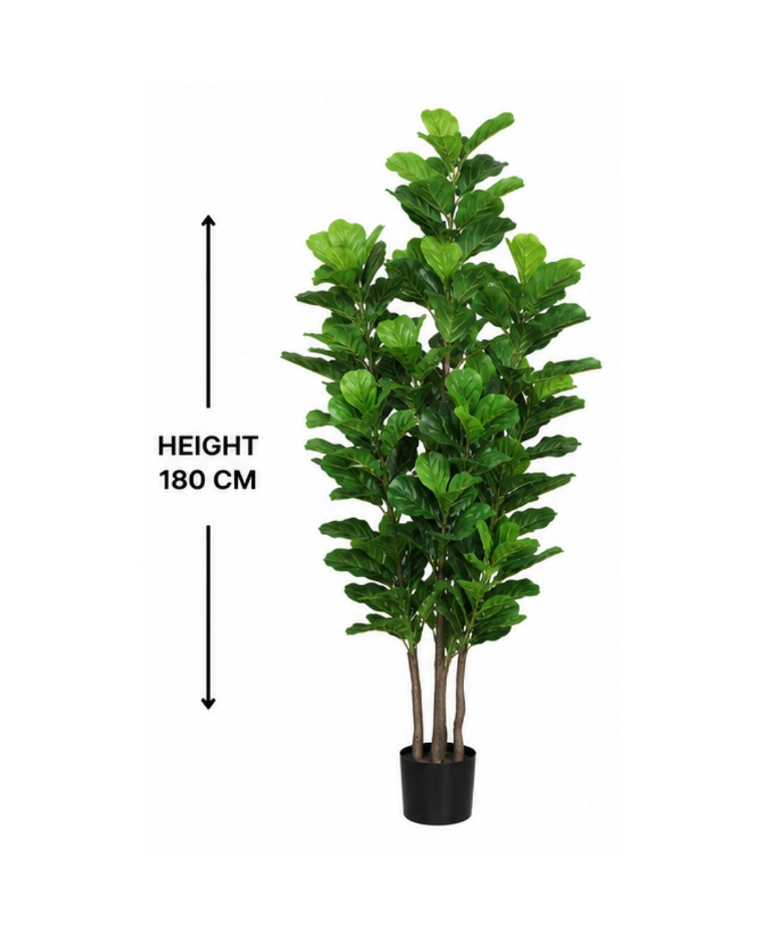Luxury Artificial Fiddle Leaf Fig Tree With Pot
