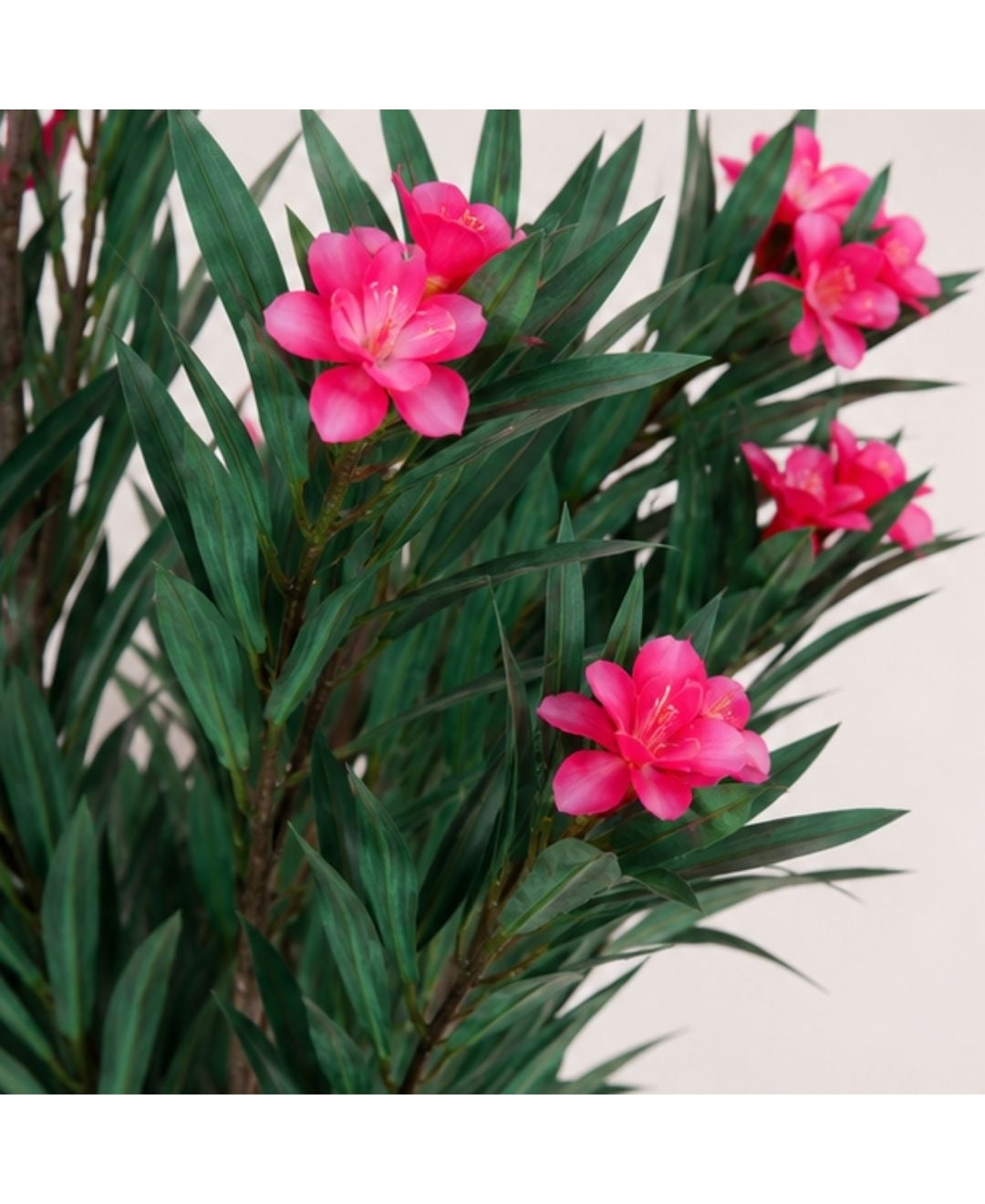 Luxe Artificial Oleander Pink Flower Plant With Pot