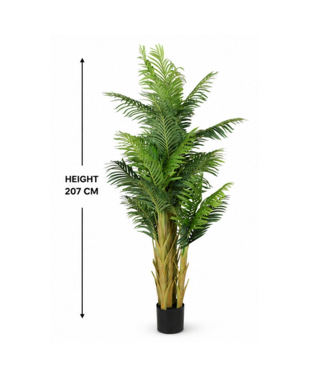 Luxury Artificial Areca Palm Tree With Pot - 6FT