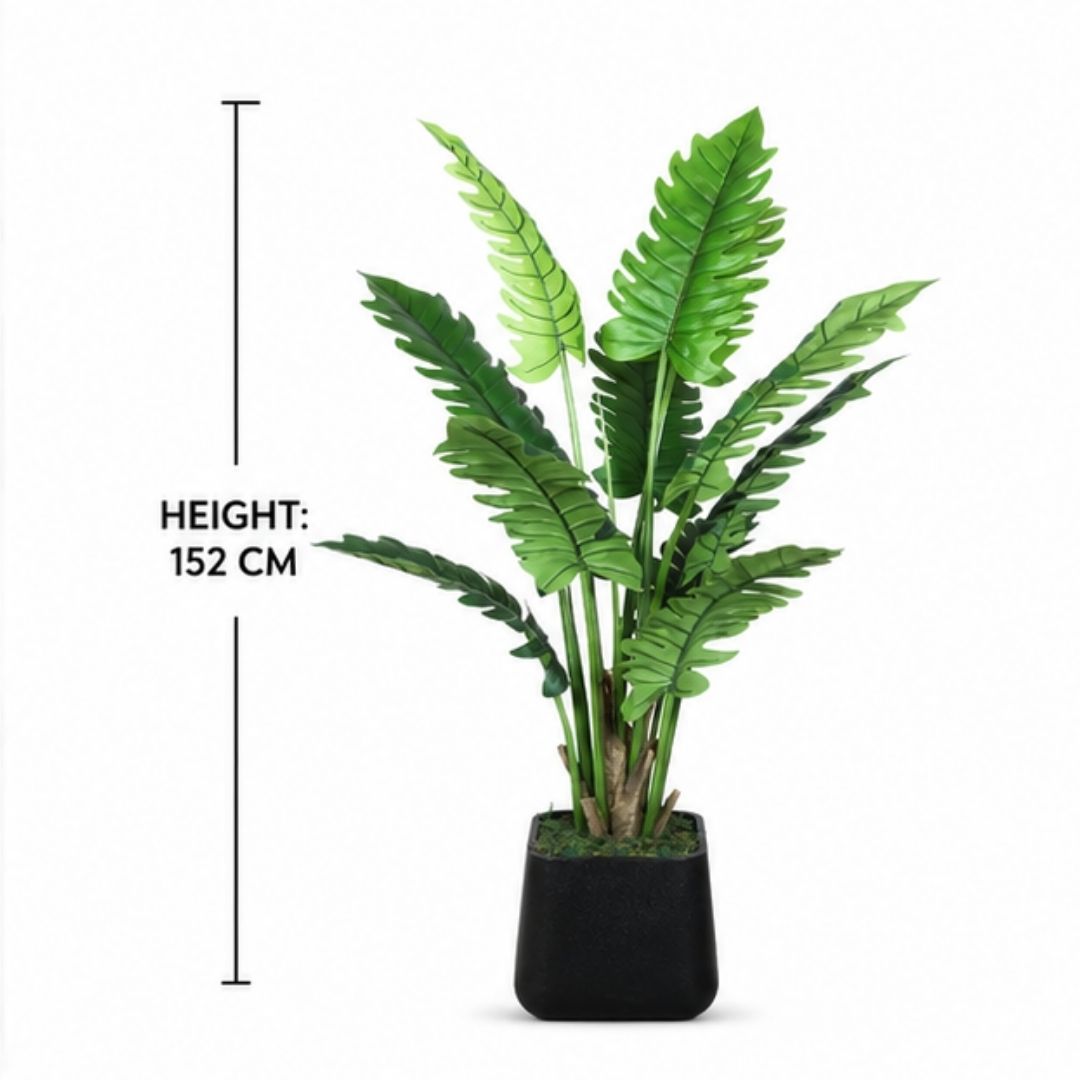 Split Leaf Philodendron Faux Plant Without Pot- 4FT
