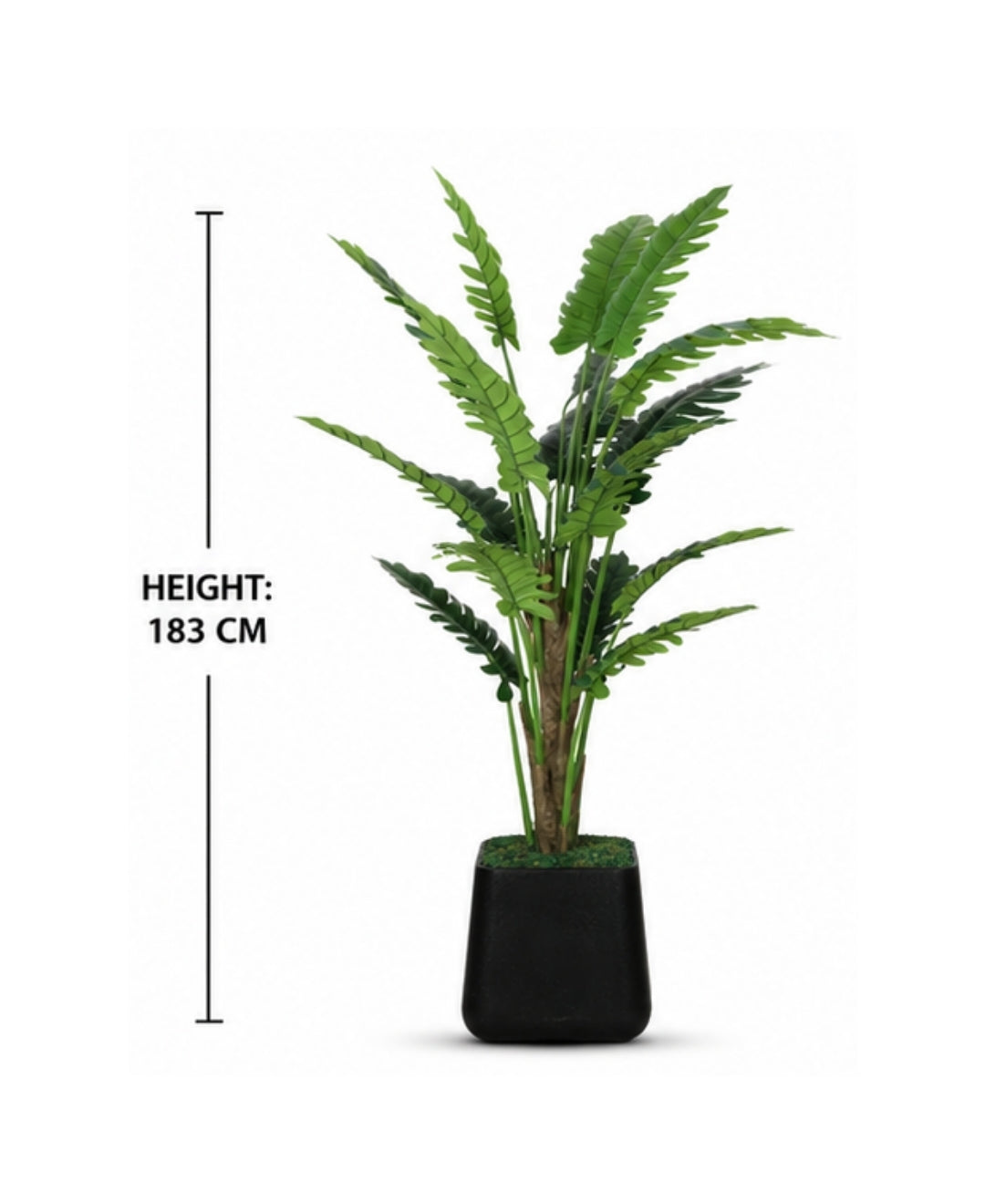 Premium Artificial Philodendron Selloum Plant Without Pot - 6FT