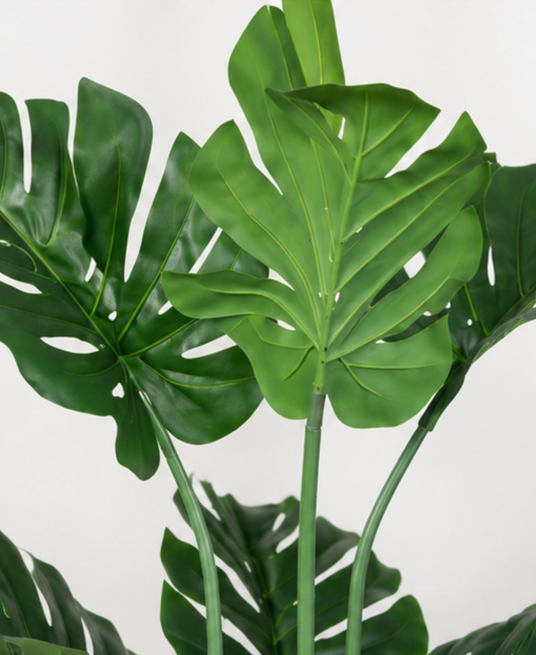 Tropical Artificial Split Leaf Philodendron Plant With Pot