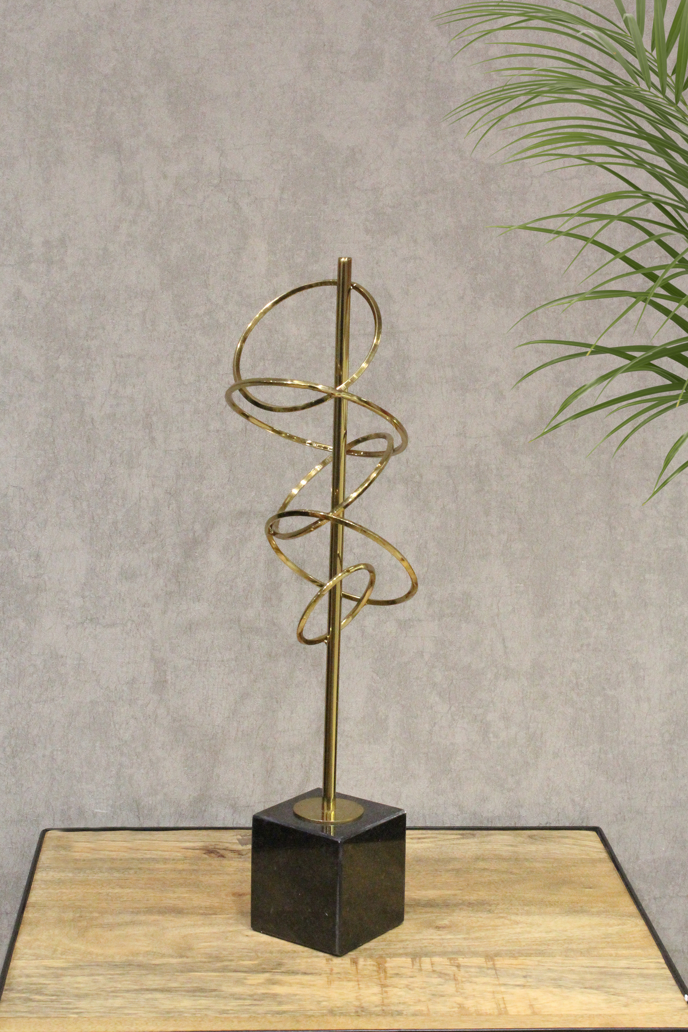 Modern Circles Floor Metal Sculpture for your home or office decor-Small