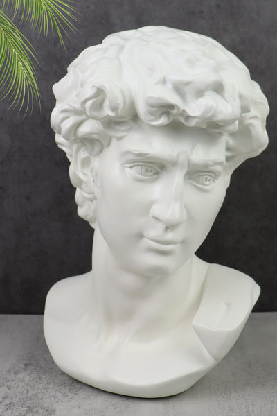 Classic Greek Michelangelo David Bust Statue Replica Sculpture Figurine for Artist