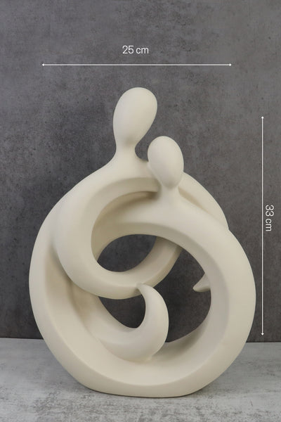 Hugging Sculpture Ceramic Statue for Couples Modern Decorative Figurine Romantic Sculpture