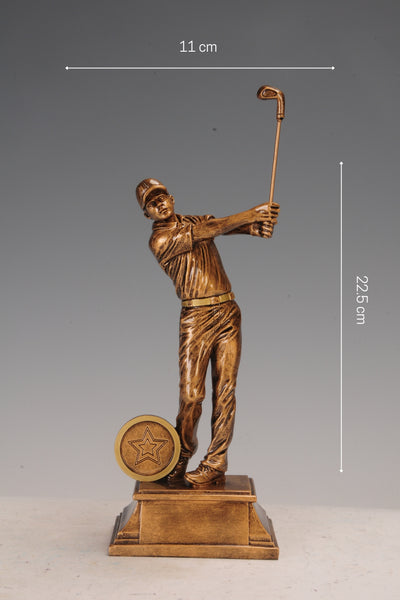 Perfect Swing' Professional Golfer Swinging Golf Club Statue for your home or office decor