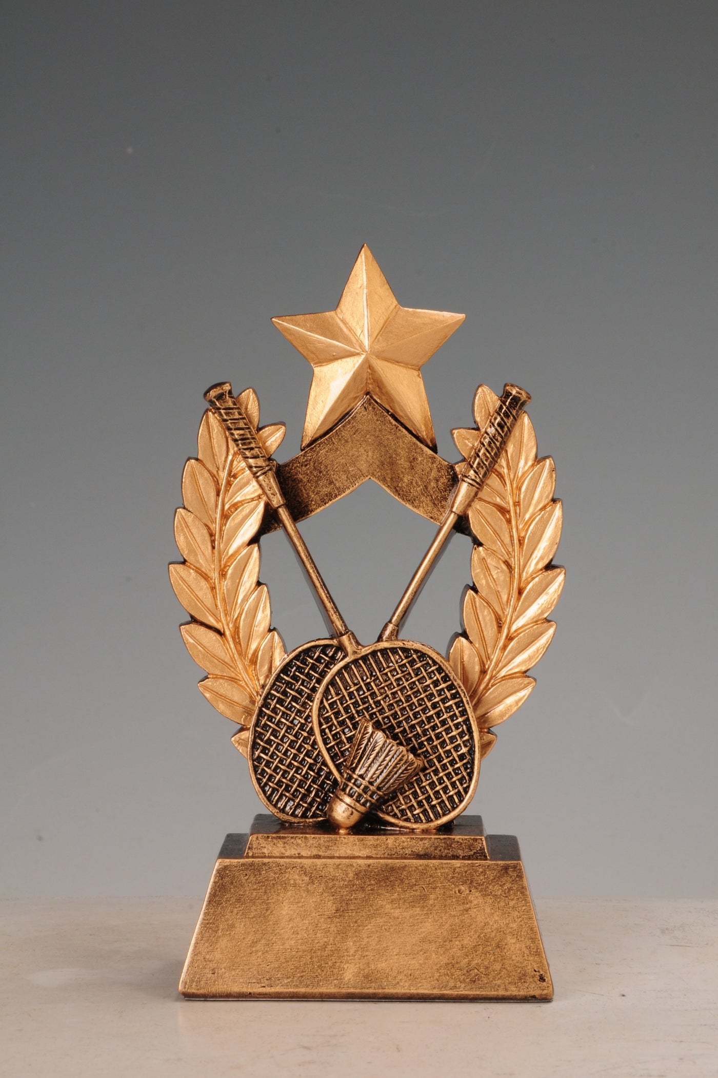 Badminton on one star sculpture for your home or office decor