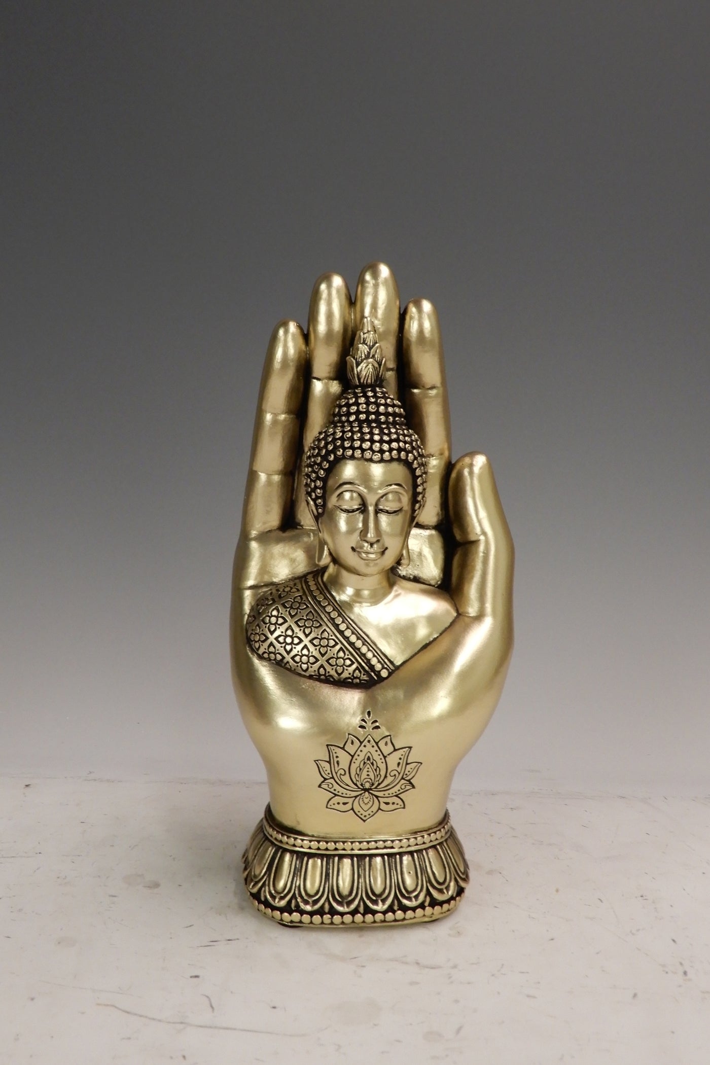 Gautam Buddha face statue on hand for your home or office decor