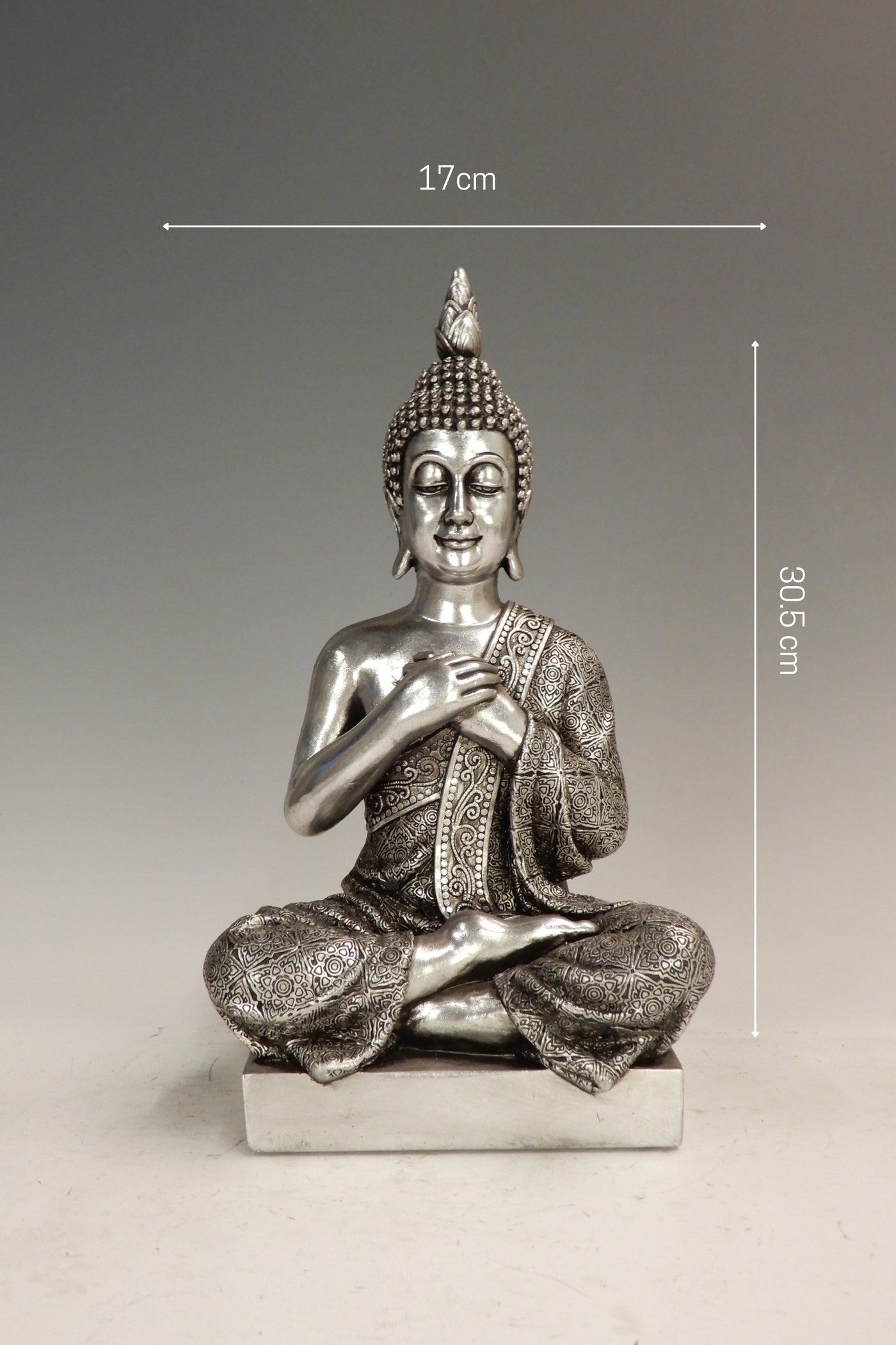 Silver Resin Buddha's Statue  for your home or office decor