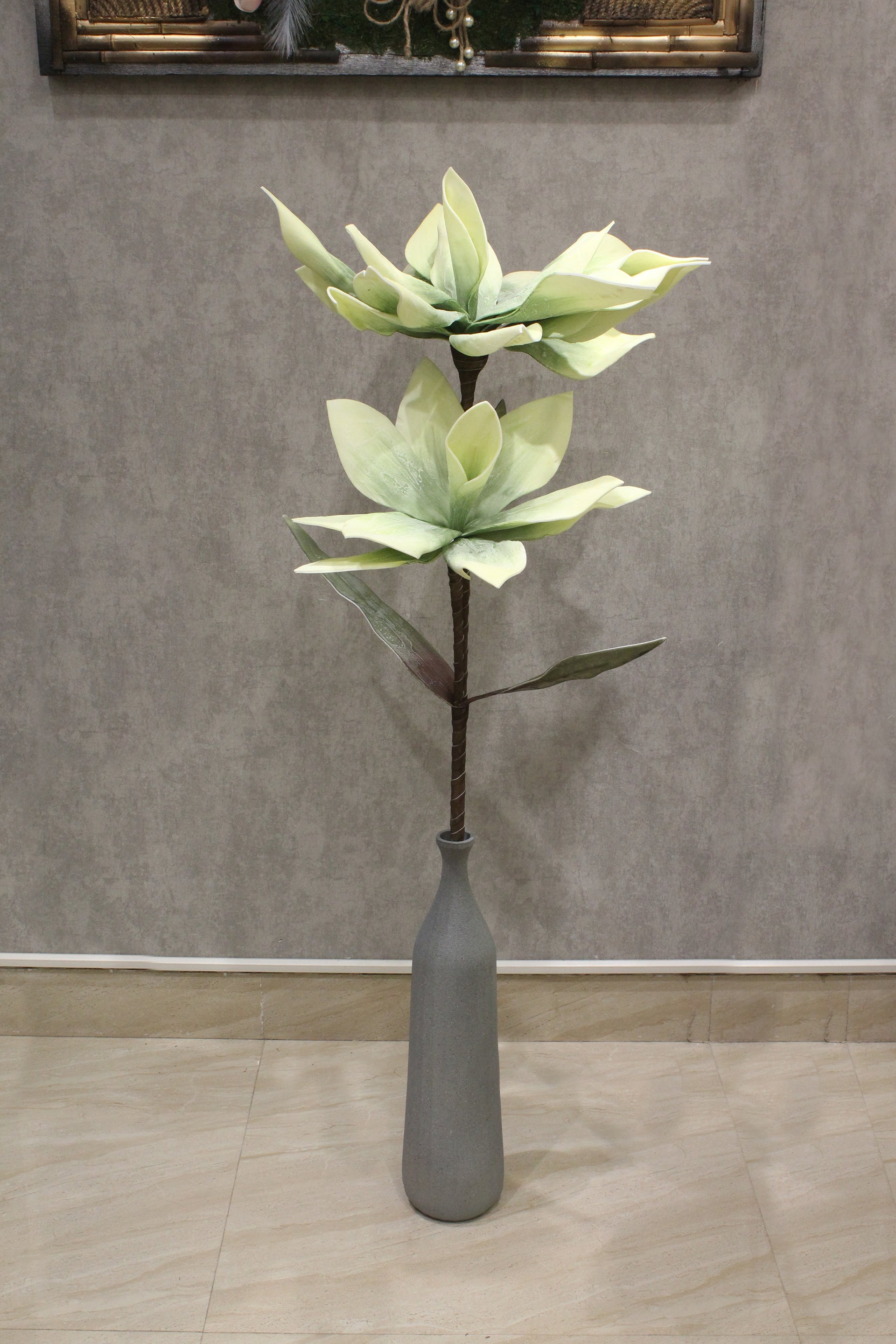 Magnolia foam flower for your Home or Office Décor-Green