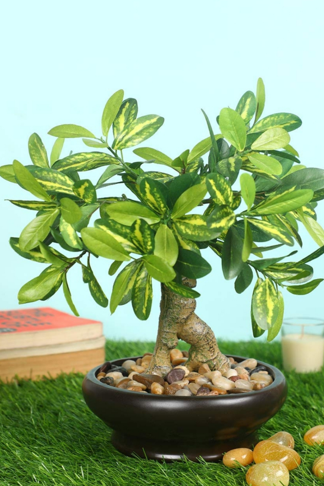 Elegant Ceramic Vase Artificial Bonsai