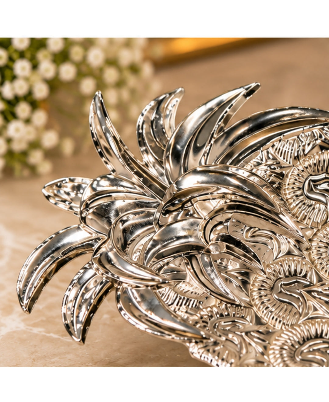 German Silver Pineapple Platter