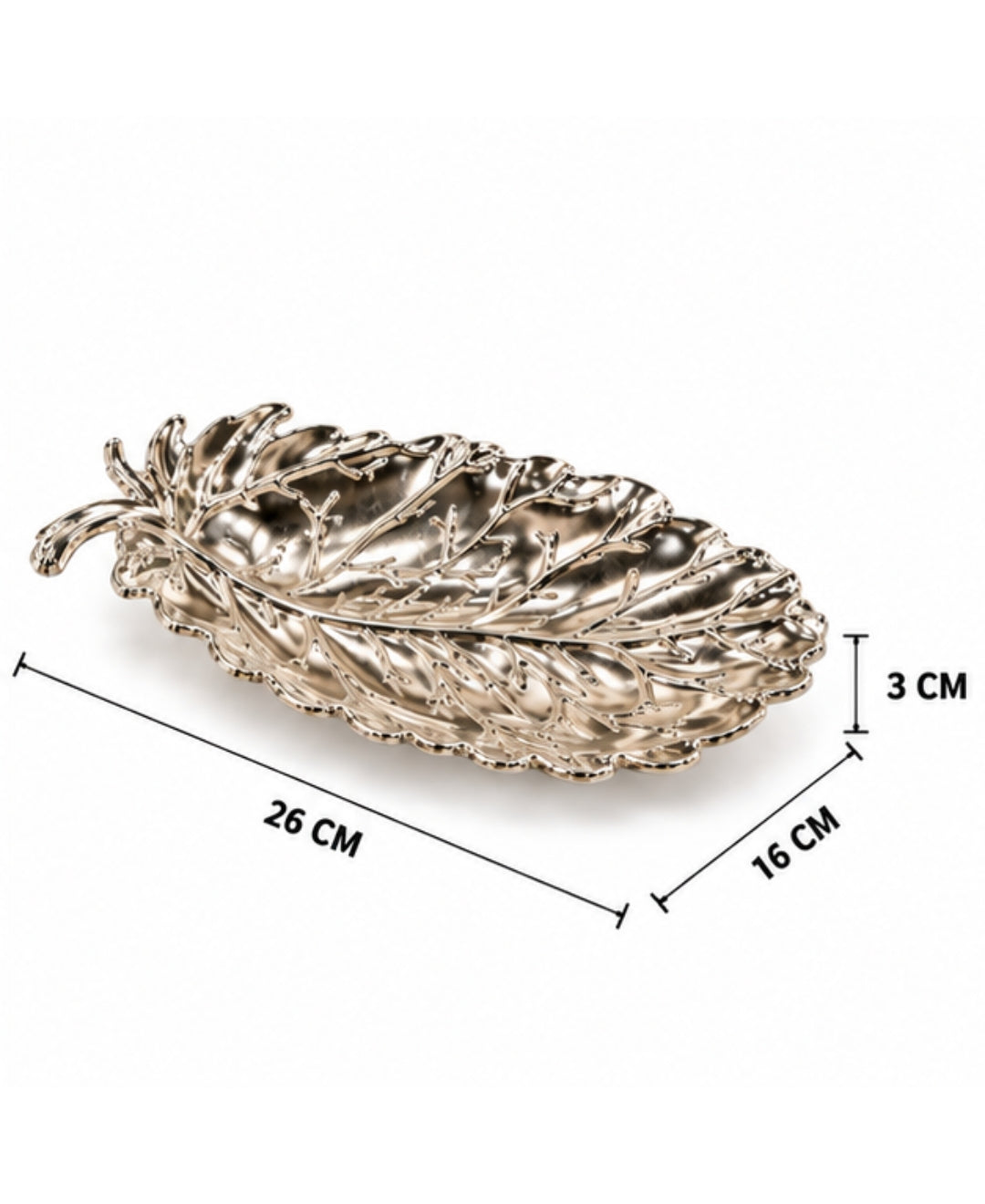 German Silver Leaf Platter
