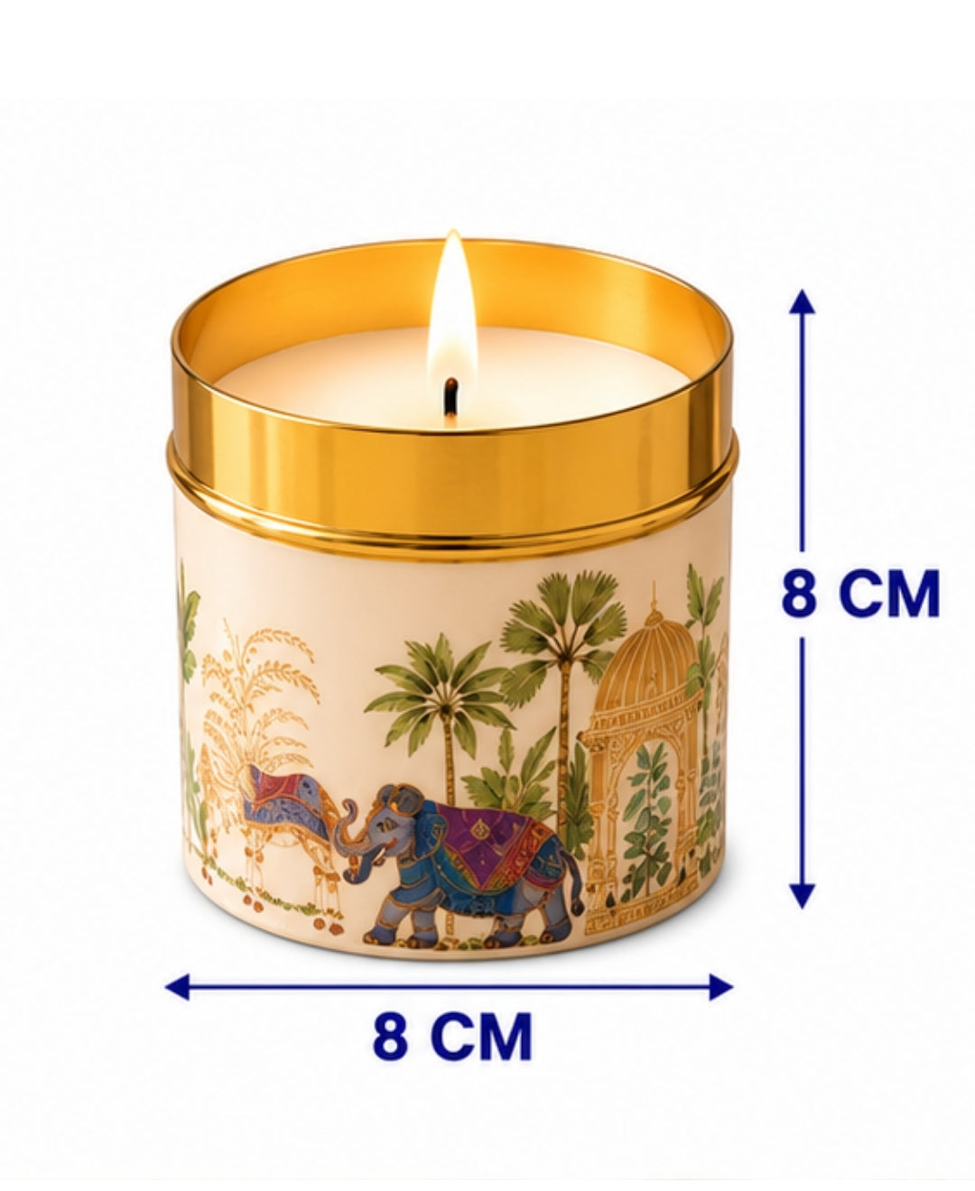 Royal Elephant Heritage Design Premium Gift Candle Set
