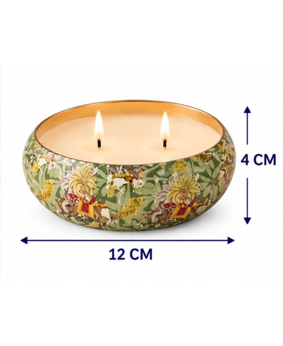 Royal Jungle Safari 2-Wick Bowl Premium Gift Candle
