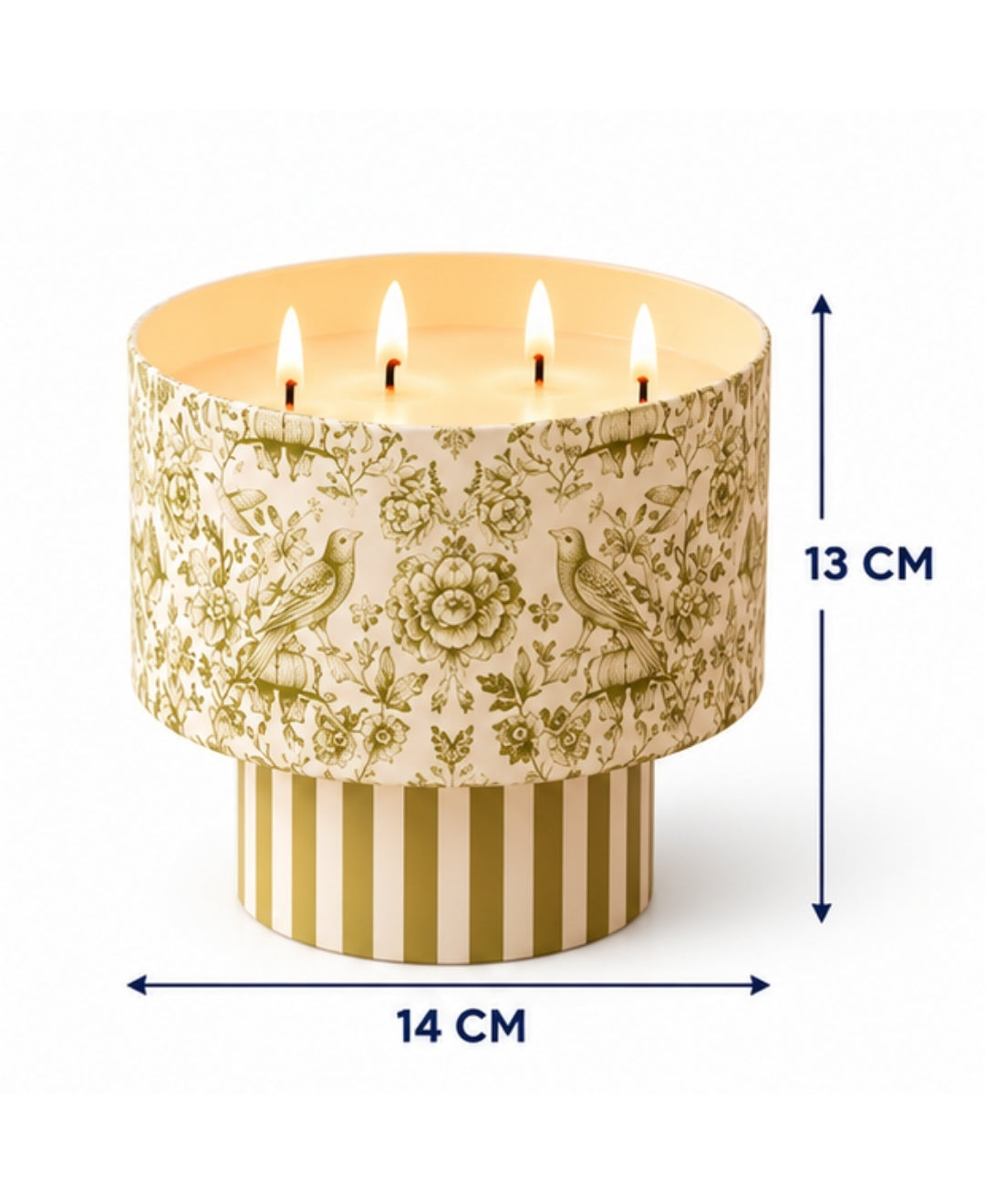Imperial Sage Garden Multi Wick Pedestal Premium Gift Candle