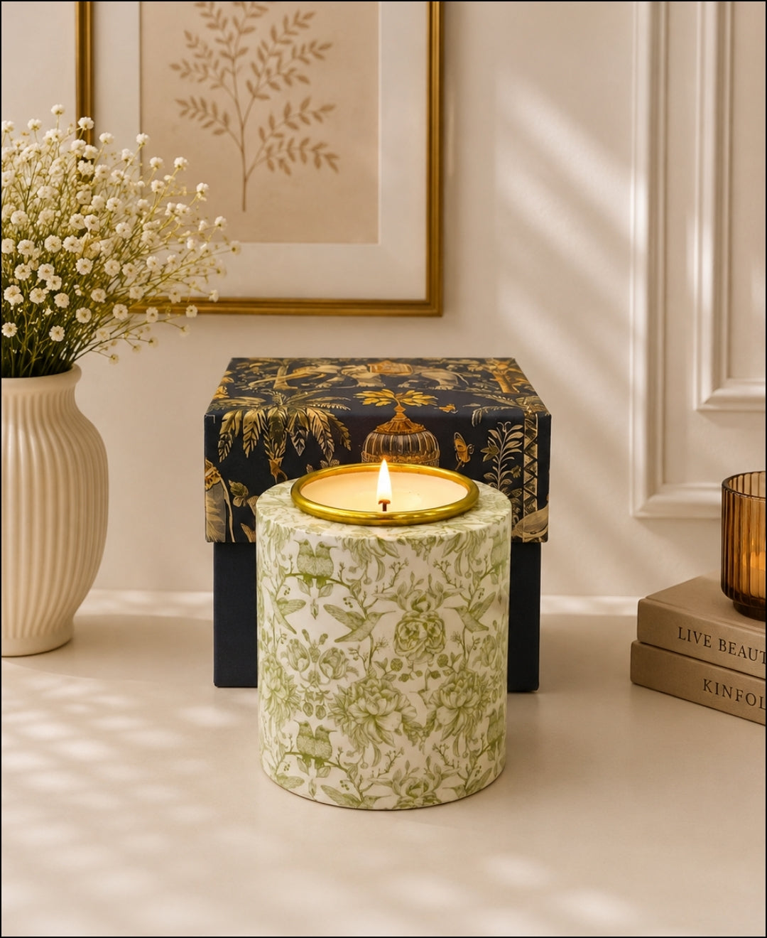 Imperial Sage Garden Drum Premium Gift Candle